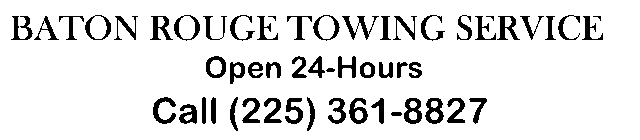 Baton Rouge Towing Service logo